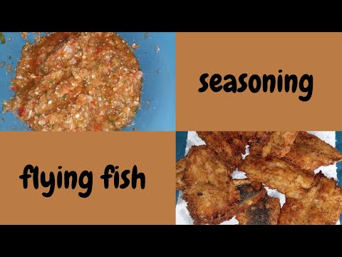 Making Seasoning and Frying Flying Fish
