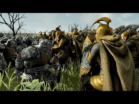 DWARVES Battle ELVES In the Dead Marshes - 3v3 Lord of The Rings Battle!