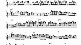 Oliver Nelson's solo on Screamin' the Blues - Tenor Sax Transcription