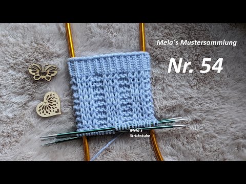 Sockenmuster Nr. 54 - Muster in Runden stricken / mit Hebemaschen