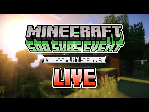 Unleashing Chaos: Crossplay Server on Minecraft! (Road to 600) Live!
