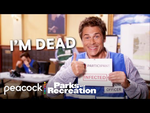 Rob Lowe playing Chris Traeger perfectly for 18 minutes