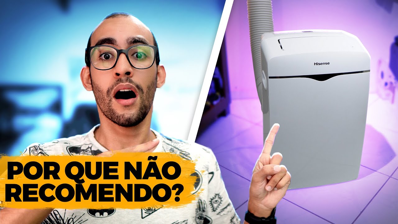 Comprei um AR CONDICIONADO PORTÁTIL, NÃO GOSTEI! Funciona, mas NÃO VALE A PENA? Hisense R32 - Review