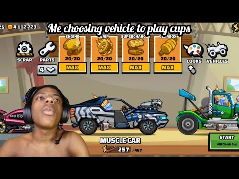 ishowspeed plays hcr2 - hill climb racing 2 #hillclimbracing #fingersoft  #ishowspeed