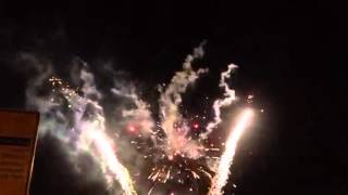 preview picture of video 'Osterfeuer 2014 Ludwigsfelde mit Feuerwerk'