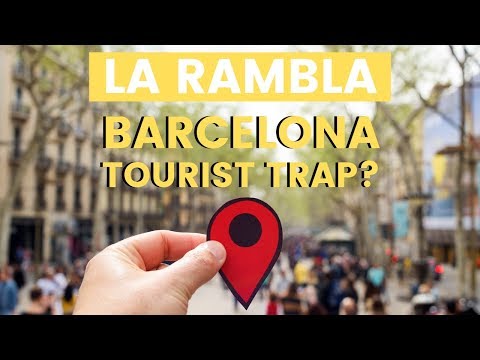 La Rambla in Barcelona, Spain – FULL walk down the most famous street in Barcelona – Tourist site