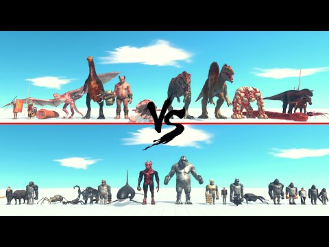 RED Team Vs BLACK Team ARBS | Animal Revolt Battle Simulator