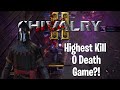 highest kill 0 death game 106 kills u0026 141 takedowns chivalry 2