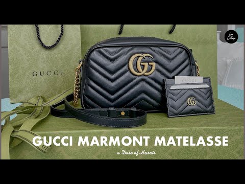 GUCCI MARMONT MATELASSE CAMERA BAG UNBOXING