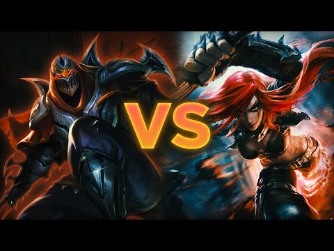 RANK 1 ZED VS KATARINA (EASIEST MATCHUP EVER...)