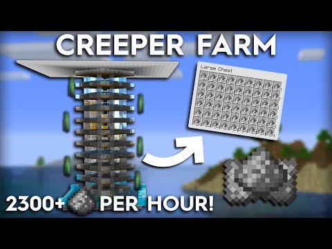 Minecraft Creeper Farm - No Cats, No Redstone - Shulkercraft — Minecraft farm tutorial thumbnail