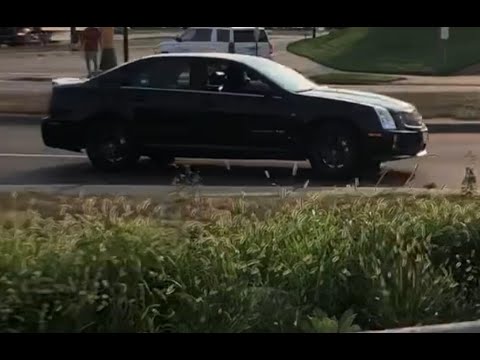 2006 Cadillac STS-V burnout
