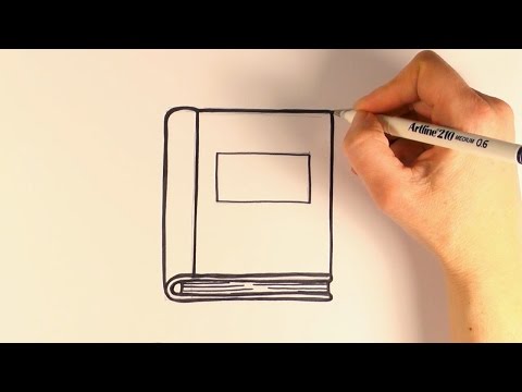 How To Draw A Cartoon Book | Quick and Easy Bullet Journal ...