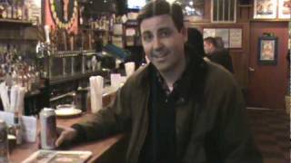 Boston Sales Manager for Narragansett Beer Brent Parker taking the Pledge