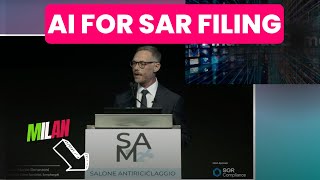 Accelerating #SAR reporting with #ai - Salone AML Milan