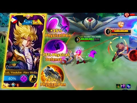 THE NEW 1 SHOT DELETE BRUST BUILD FOR DYRROTH!! - MLBB