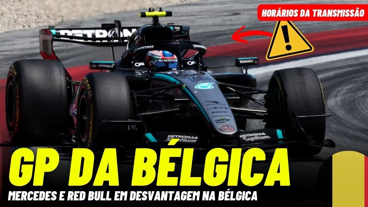 GP DA BÉLGICA: MERCEDES E RED BULL EM DESVANTAGEM | HORÁRIOS FÓRMULA 1 2026