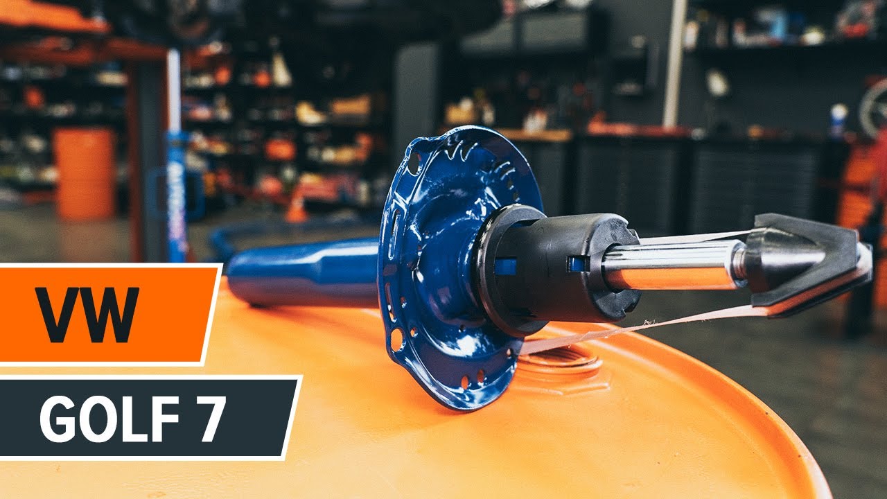 Kako zamenjati avtodel vzmetna noga (blazilnik) spredaj na avtu VW Golf 7 – vodnik menjave