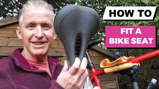 How to install a new bicycle saddle