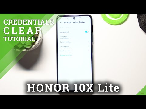How to Clear Credentials in HONOR 10X Lite – Remove Licenses
