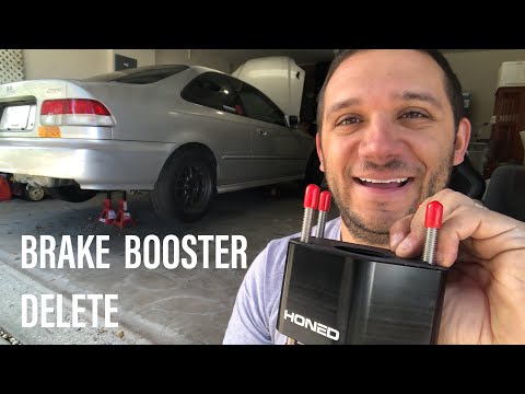 HONED BRAKE BOOSTER DELETE INSTALL on Project EK Civic | First install on a LHD!
