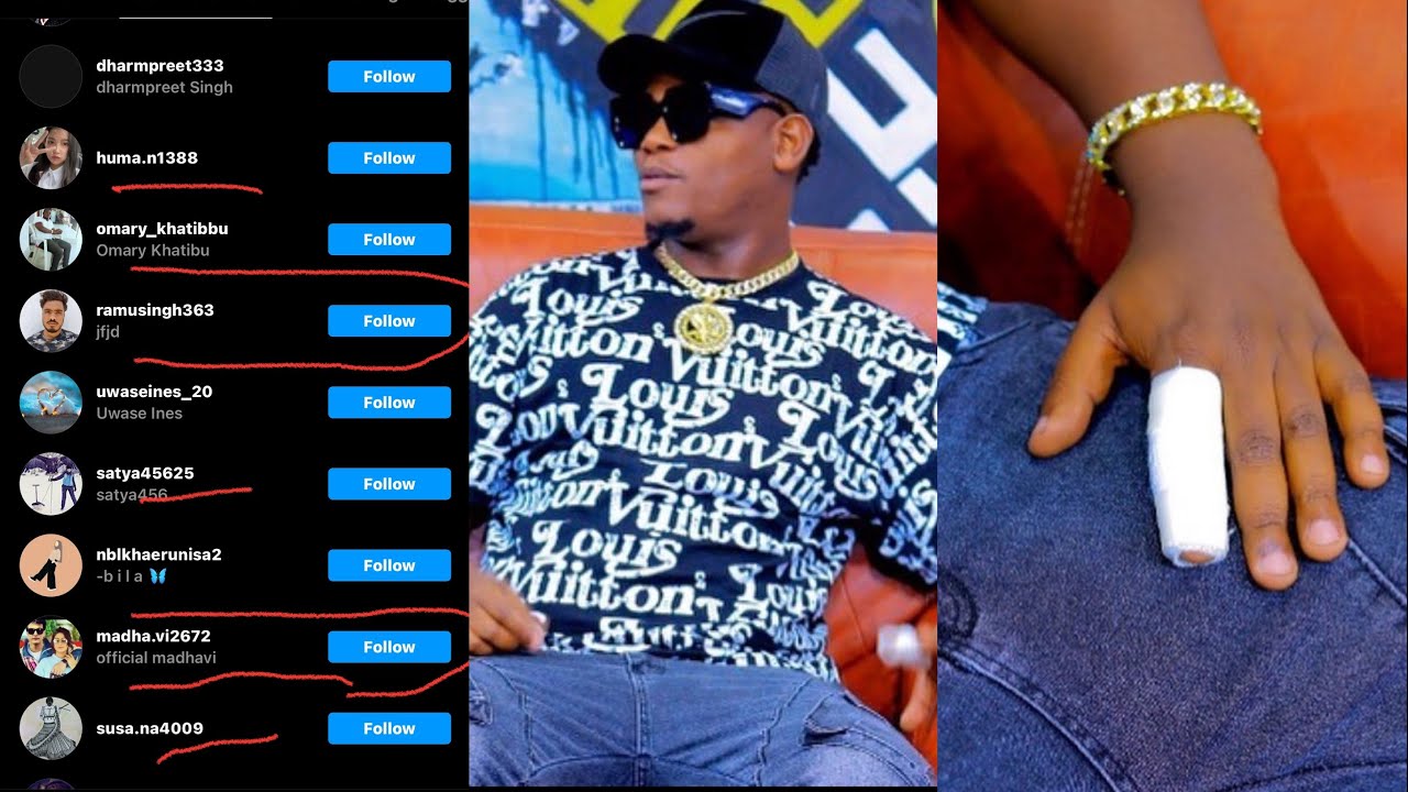 Bruce Melody yihakanye Miliyari  ibyo kugura followers Kuri Instagram   ati Ndamaze  yikase urutoki