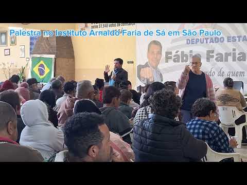 Palestra no Instituto Arnaldo Faria de Sá em São Paulo  - Com Éfe Neto 