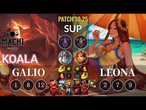 MCX Koala Galio vs Leona Sup - KR Patch 10.25