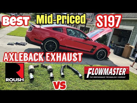Roush vs Flowmaster Best Axleback Exhaust for s197 Mustang GT 5.0 and Boss 302
