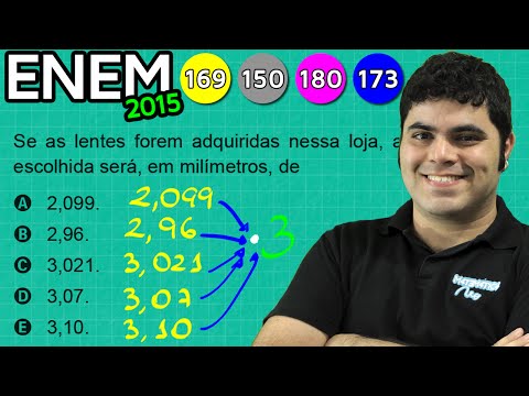 ENEM 2015 Math #38 - Comparing Decimal Numbers (with a trick)
