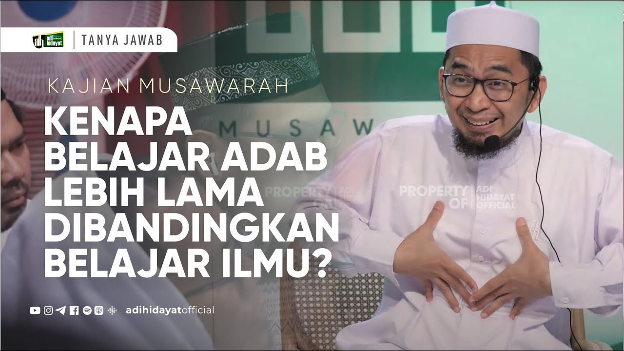 Simak video Apa Itu Adab Belajar sekarang Apa Itu Adab Belajar