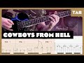 Pantera Cowboys From Hell Guitar Tab Lesson Cover Tutorial