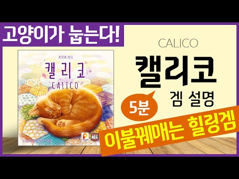 고양이가..눕는다..!! [캘리코 보드게임 하는법 5분짜리]