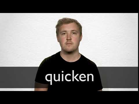 QUICKEN definition and meaning | Collins English Dictionary