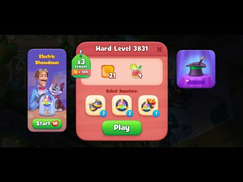 Gardenscapes HARD LEVEL 3831 NO BOOSTERS
