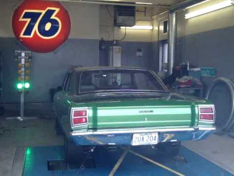 Ron's 340 Swinger on the dyno