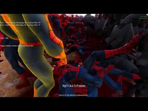 100 Star Wars Darth Maul vs 100 Spiderman - Ultimate Epic Battle Simulator