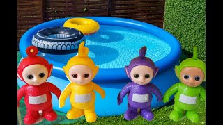 Teletubbies playing in the Water
