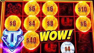MAX BET on Bull Rush Stampede, Fire Mountain - Was this a good Idea!