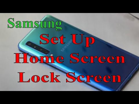 How to Change Wallpaper in SAMSUNG Galaxy A10, A20 || Set Up Home Screen & Lock Screen Wallpaper