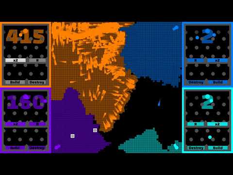 Multiply or Release (4 colors) - Marble Race in Algodoo