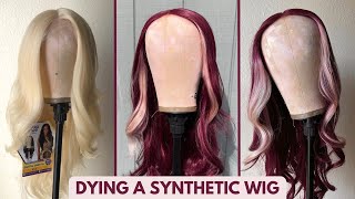 HOW TO DYE A SYNTHETIC WIG WITH RIT DYE | Sensationnel Butta Lace Unit 16