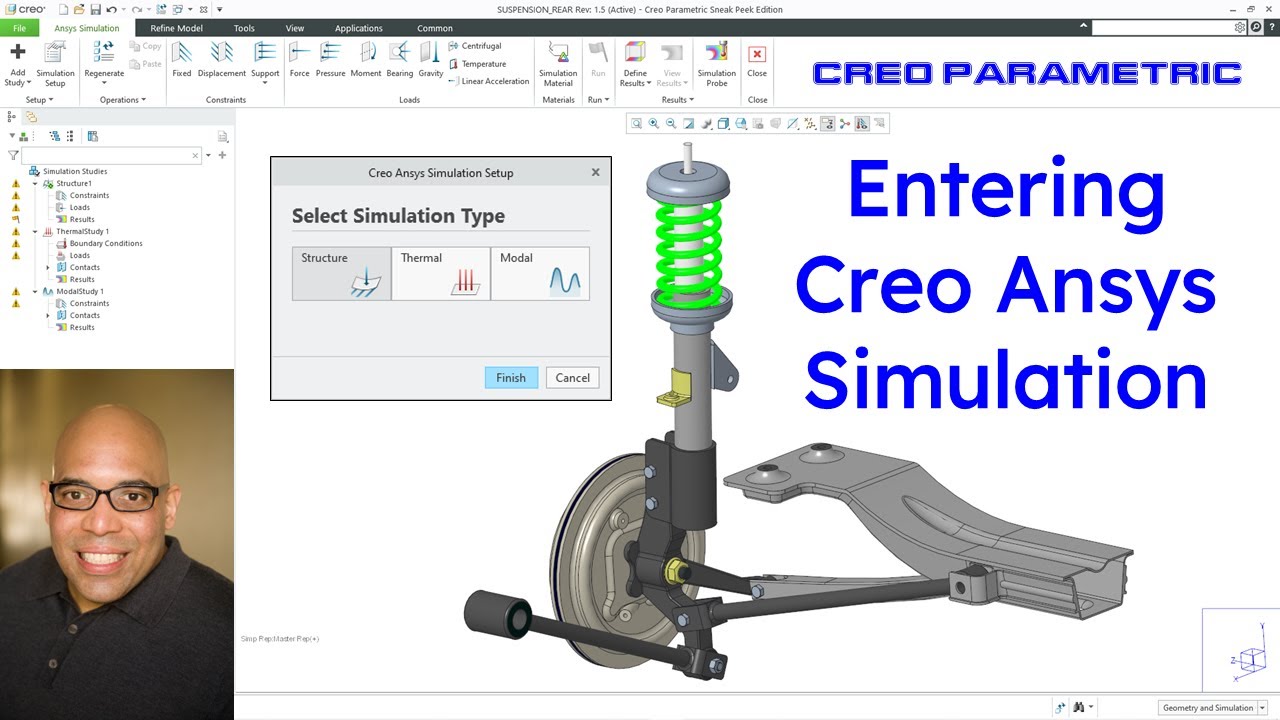 Creo Parametric - How to Enter Creo Ansys Simulation