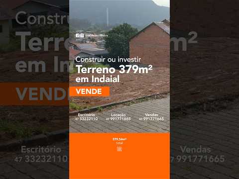 Terreno à venda no Ribeirão das Pedras – Indaial/SC – 379,54 m² - Código: 2520