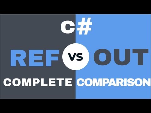 C Ref VS Out Parameter with Example Comparison