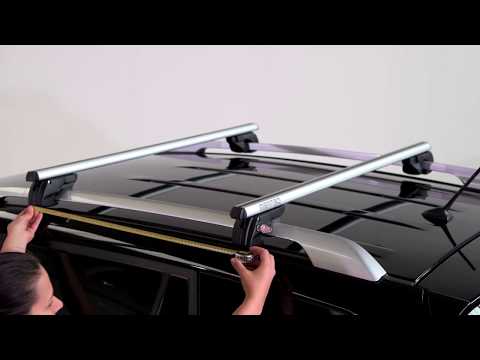 Menabo Sherman stogo skersniai FORD Transit Courier 2014-> video