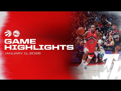 Raptors vs Sixers Game Highlights | January 11, 2026