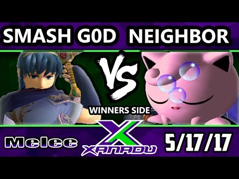 S@X 202 Smash G0d (Marth) Vs. Neighbor (Jigglypuff) - Smash Melee Tournament - SSBM