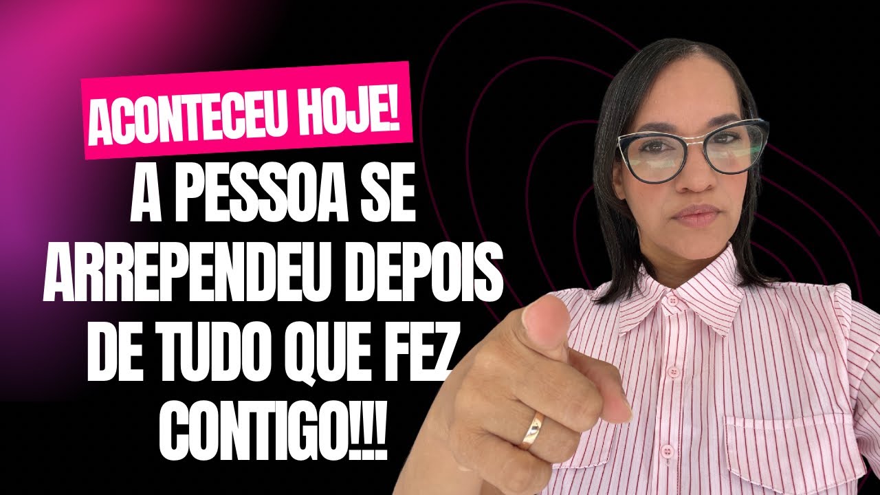 ACONTECEU HOJE! A PESSOA ACABA DE SE  ARREPENDER DE TUDO! AGUARDE A SURPRESA!