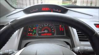How To Enter Gauge Diagnostic Mode-Honda Civic (8th Gen 2006-2011)